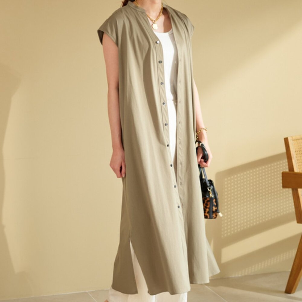 IENA French Sleeve Shirt Dress - Picture 2 of 12